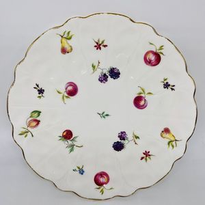 Aynsley Bone China Florida Salad Bread Plate Gold Trim 8.25 Diameter